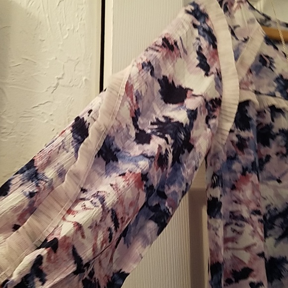 VINTAGE AMERICA Virginia Blues Flowy Boho Peasant Top Size Medium NEW - Picture 6 of 11